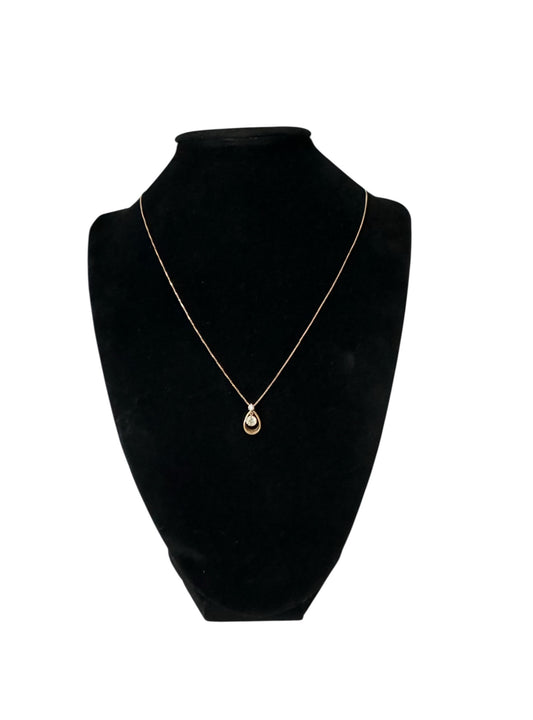 Estate 18K Pink Gold Dancing Diamond Pendant Necklace – Venetian Chain