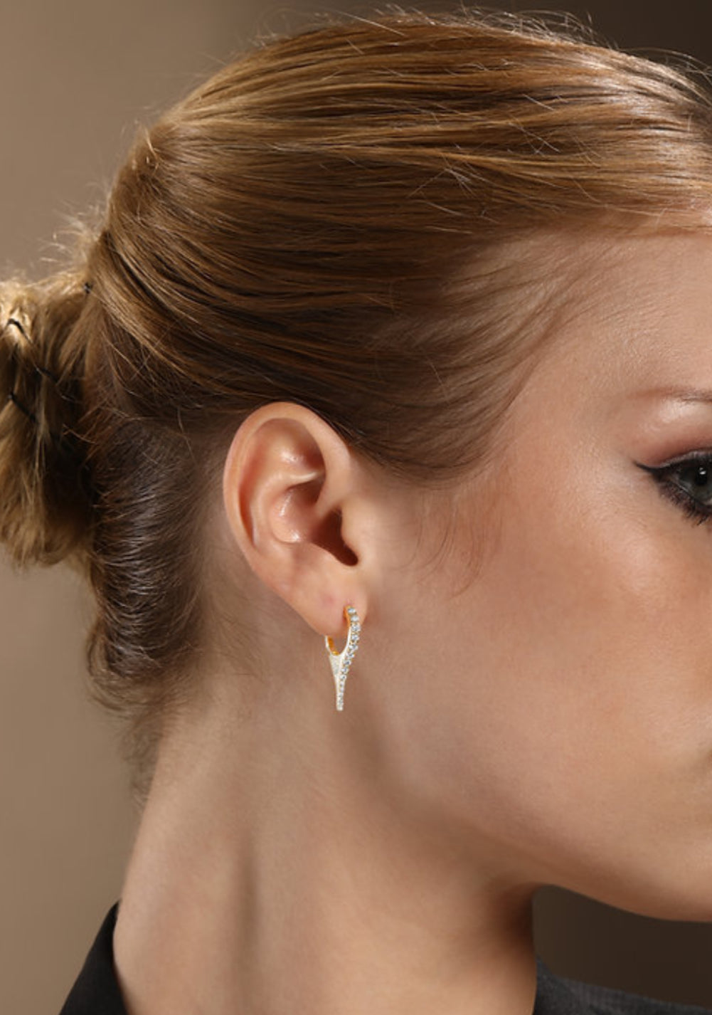 14K DIAMOND DAGGER DROP EARRINGS